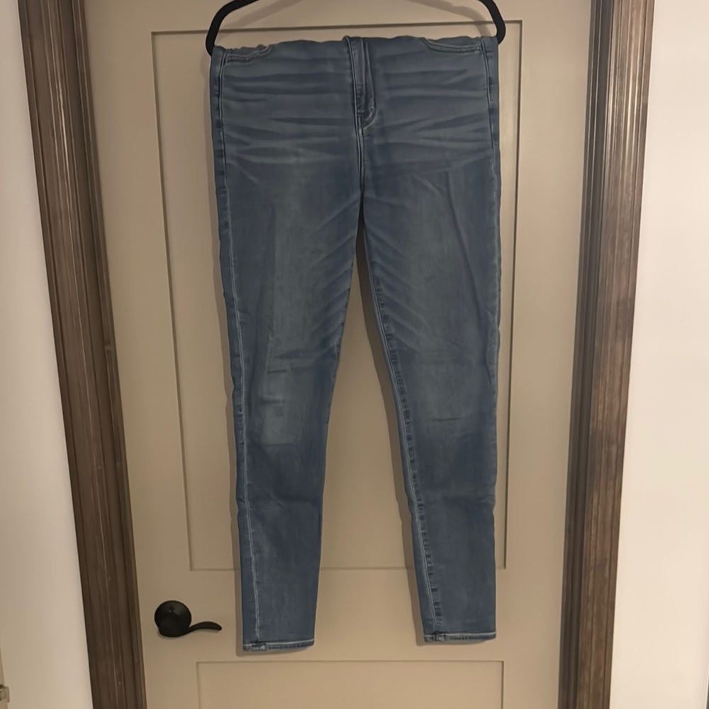American Eagle Outfitters Blue Skinny Jeans Stretch Fit